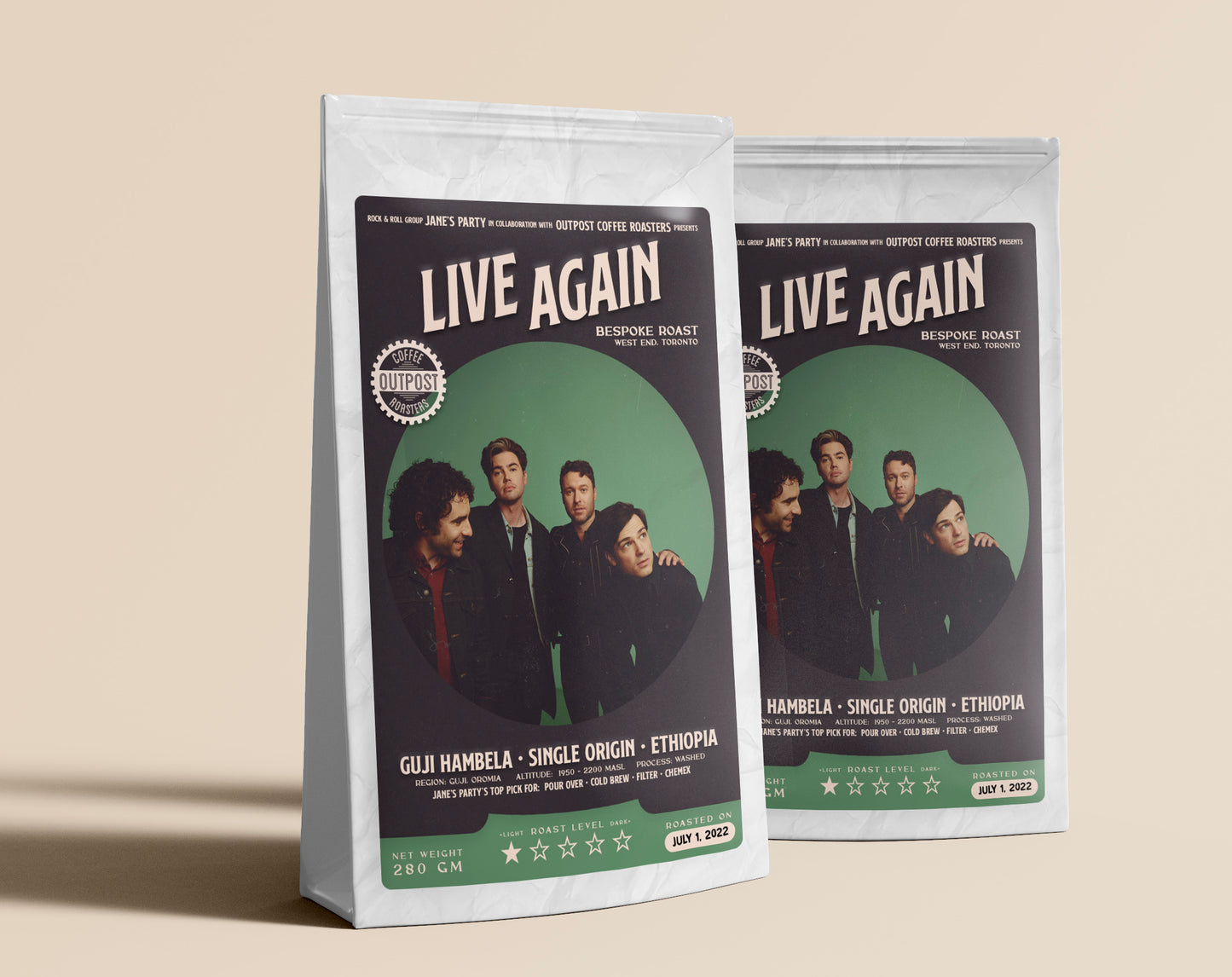 "LIVE AGAIN" COFFEE